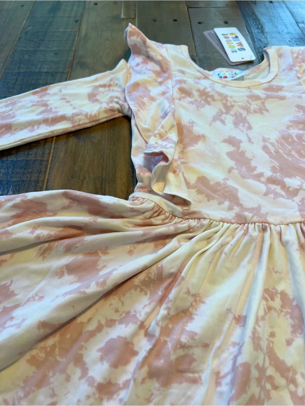 Dot Dot Smile size 7 girls tie dye Ruffle twirl dress new